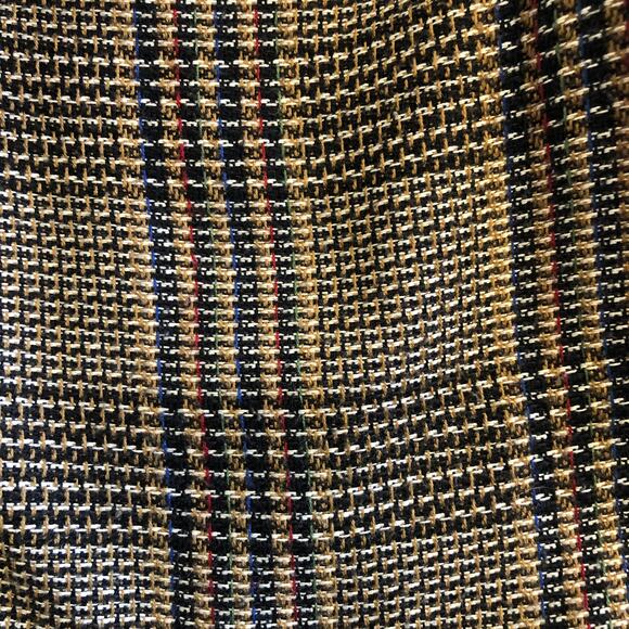 VTG 90s Plaid Woven Blazer Requirements Corp Core 8P Tailored Classic Longline - Picture 3 of 10